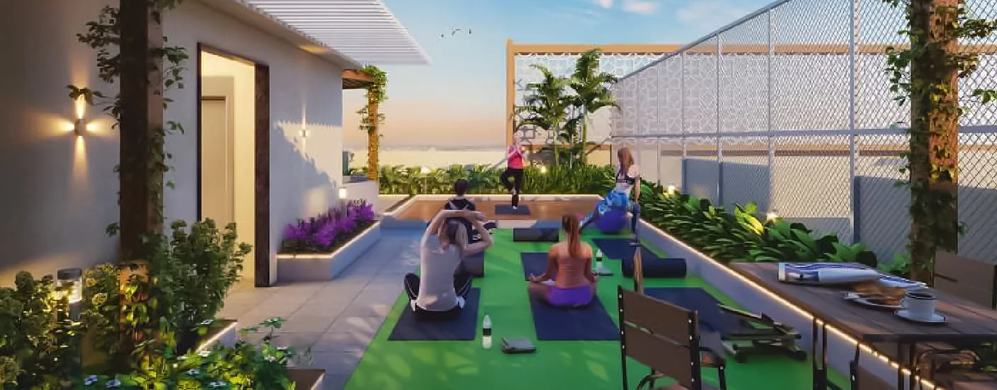 Dwarka Bluewater Chikhali Open Yoga Area Image
